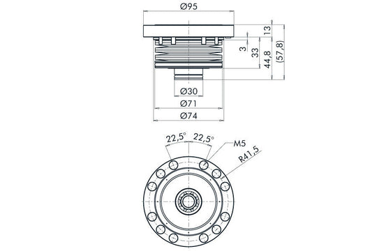 System 3R C220000, Chuck HCP built-in EDM Tooling Warehouse