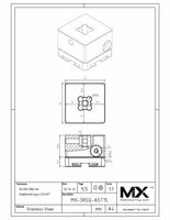 MaxxMacro 54 Stainless Pocket Electrode Holder S15 EDM Tooling Warehouse