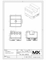 MaxxMacro 54 Brass Slotted Electrode Holder U20 EDM Tooling Warehouse