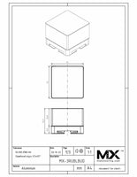 MaxxMacro 54 Aluminum Blank Electrode Holder EDM Tooling Warehouse