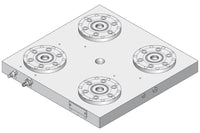 System 3R C291500, Base plate 4-fold PHP, 250 mm, without bores EDM Tooling Warehouse