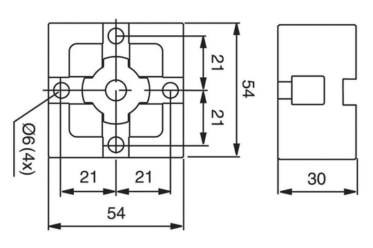 System 3R 3R-651E-N, Pallet 54x54 mm, MacroNano EDM Tooling Warehouse