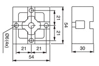 System 3R 3R-651E-P, Pallet, hardened, 54x54 mm, MacroHighPerformance EDM Tooling Warehouse
