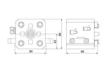 System 3R 3R-602.4.1, Pneumatic chuck, Macro EDM Tooling Warehouse