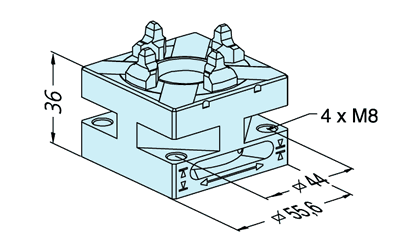 Erowa ER-034387 QuickChuck 50 EDM Tooling Warehouse