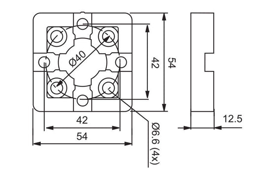 System 3R 3R-651.7E-P, Pallet, hardened, 54x54 mm, MacroHP, set of 8 EDM Tooling Warehouse