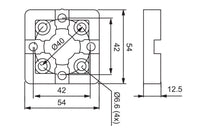 System 3R 3R-651.7E-P, Pallet, hardened, 54x54 mm, MacroHighPerformance EDM Tooling Warehouse