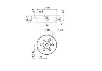 System 3R S500011, Set GPS 70 Aluminium pallet, for automation EDM Tooling Warehouse
