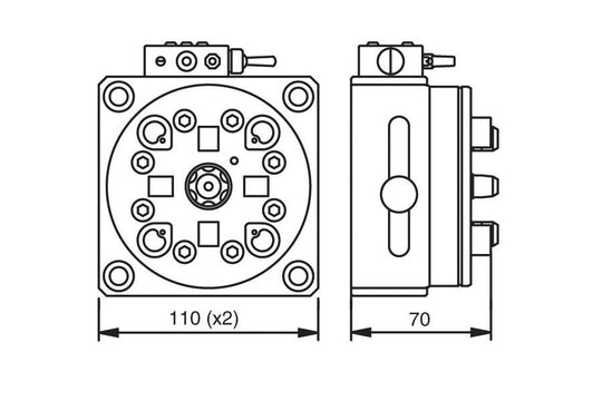 System 3R 3R-610.46-3, Pneumatic table chuck, MacroHighPerformance EDM Tooling Warehouse