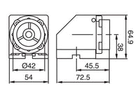 System 3R 3R-406.9, Manual chuck adapter 90°, Macro-MacroJunior EDM Tooling Warehouse