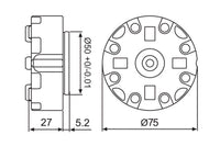 System 3R 3R-SP15055, Manual chuck, MacroStandard EDM Tooling Warehouse