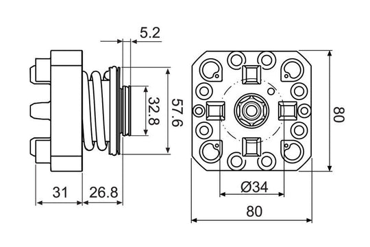 System 3R 3R-SP25442, Pneumatic chuck, MacroStandard EDM Tooling Warehouse