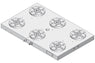 System 3R C291550, Base plate 6-fold PHP, 250 mm, without bores