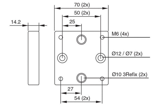 System 3R 3R-608.31E, Pallet, unhardened, 70x70 mm EDM Tooling Warehouse