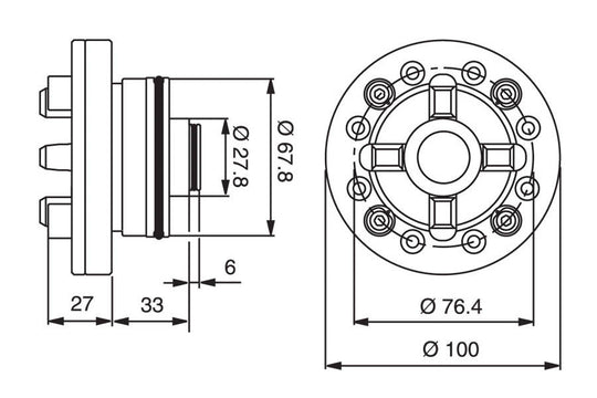 System 3R 3R-SP7359-RS, Pneumatic chuck, MacroHighPerformance EDM Tooling Warehouse