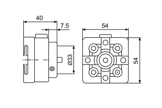 System 3R 3R-466.4033, Manual chuck adapter, Macro-MacroJunior EDM Tooling Warehouse