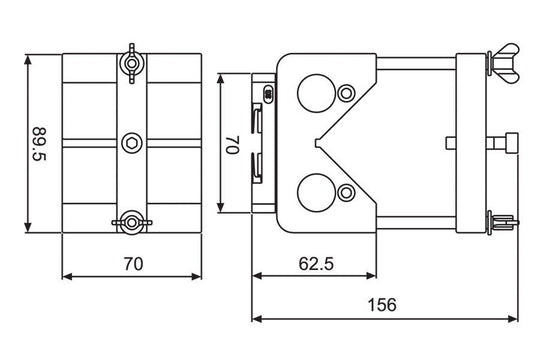 System 3R 3R-207.6, V-holder, Macro EDM Tooling Warehouse