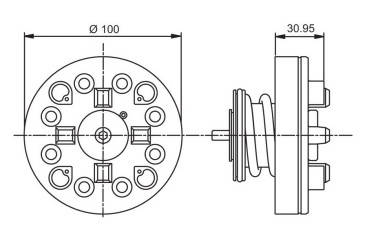 System 3R 3R-SP26771-RS, Pneumatic chuck, MacroHighPerformance EDM Tooling Warehouse