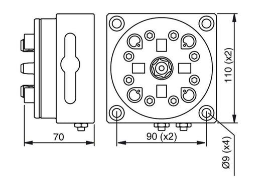 System 3R 3R-600.10-3, Pneumatic table chuck, MacroHP EDM Tooling Warehouse