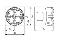 System 3R 3R-610.21-S, Manual chuck, MacroStandard EDM Tooling Warehouse