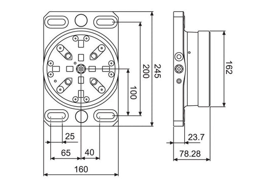 System 3R 3R-680.19-2, Pneumatic table chuck, MacroMagnum EDM Tooling Warehouse