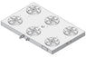 System 3R C281550, Base plate 6-fold HHP, 250 mm, without bores