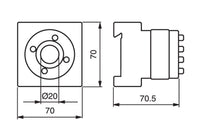 System 3R 3R-252.1, Manual chuck adapter, Mini EDM Tooling Warehouse