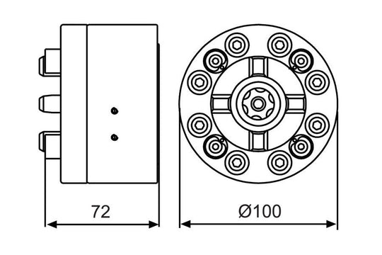 System 3R 3R-600.EX8, Pneumatic chuck, machine-adapted, MacroStandard EDM Tooling Warehouse