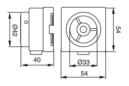 System 3R 3R-466.40RS, Manual chuck adapter, MacroJunior EDM Tooling Warehouse
