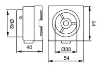 System 3R 3R-466.40RS, Manual chuck adapter, MacroJunior EDM Tooling Warehouse