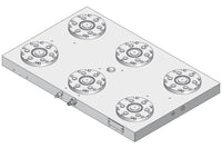 System 3R C291580, Base plate 6-fold PHP, 250 mm, without bores, indexing with indexing option EDM Tooling Warehouse