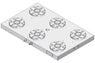 System 3R C291580, Base plate 6-fold PHP, 250 mm, without bores, indexing with indexing option