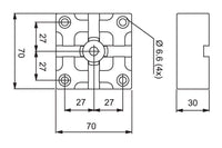 System 3R 3R-601.1E-N, Pallet 70x70 mm, MacroNano EDM Tooling Warehouse