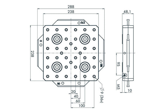System 3R S500100, GPS 240 Set with 10 pallets, EDM/Grinding EDM Tooling Warehouse