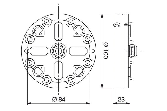 System 3R 3R-602.81RS, Pneumatic chuck (low profile), MacroHighPerformance EDM Tooling Warehouse