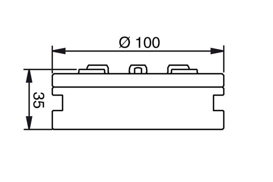 System 3R 3R-600.14-30, Pneumatic chuck (low profile), MacroStandard EDM Tooling Warehouse