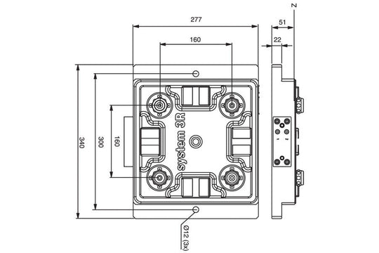 System 3R 3R-770-1, Pneumatic chuck, Dynafix EDM Tooling Warehouse